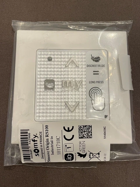 Télécommande volet Smoove Origin RS100 io Neuve 