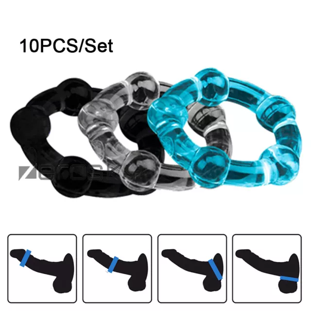 5PCS Penis Glans Foreskin Phimosis Curing Correction Ring For Man  Supplement Kit