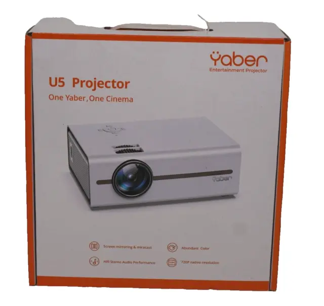Mini Projector with 5G WiFi and Bluetooth 5.1 YABER Movie Project 1080P & 4K
