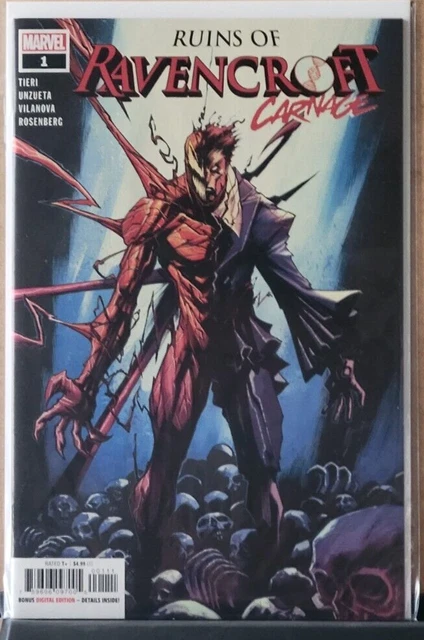 Marvel Ruins of Ravencroft Carnage #1 Comic KEY 1st App Cortland Kasady NM🔥