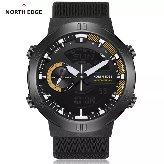 NORTH EDGE Watch Sports Digital Watches Stopwatch / World Time / Countdown Timer