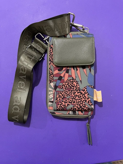 Samantha Brown travel to go wallet in jungle pattern travel strap