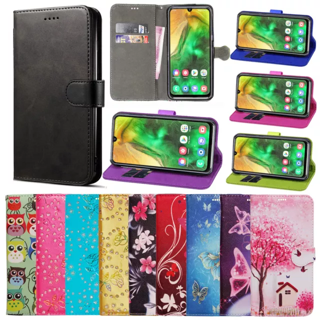 FOR Samsung Galaxy A10 A20e A40 A50 A51 A71 PU Leather Wallet Flip Case Cover