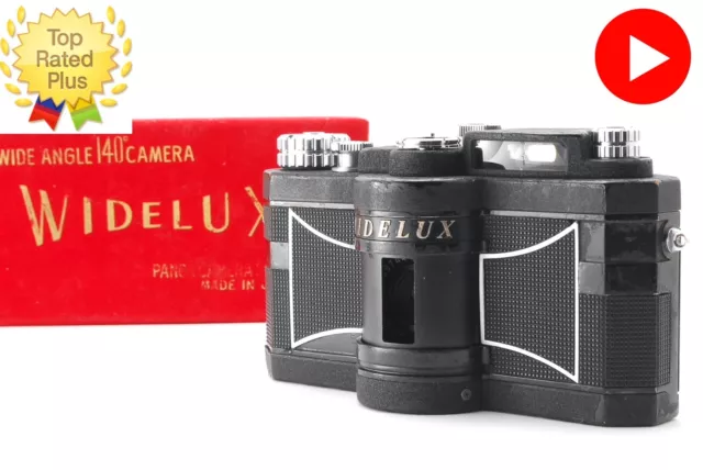 [Near Mint- w/Box] Panon WIDELUX F8 35mm 140° Panoramic 35mm Film Camera Japan