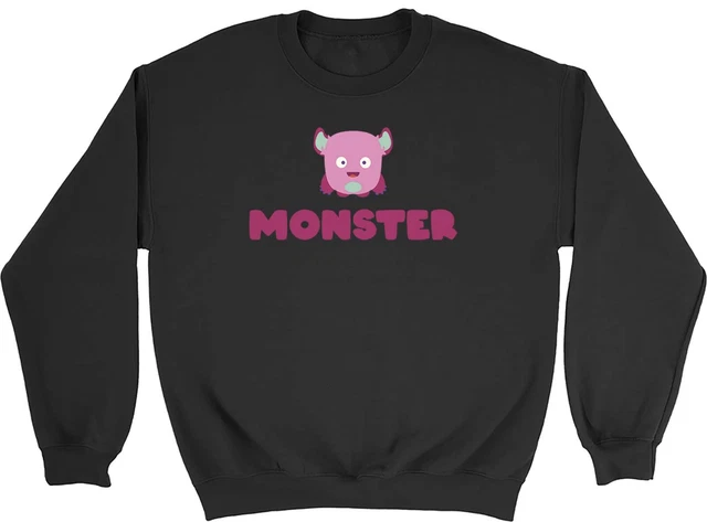 Felpa Maglione Ragazza Monster Bambini Bambini Ragazzi Ragazze Regalo