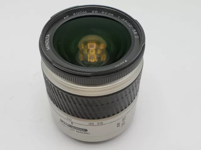 Minolta 28-80mm F3.5-5.6 AF Zoom Lens for A Mount Maxxum Sony Alpha DSLR Cameras