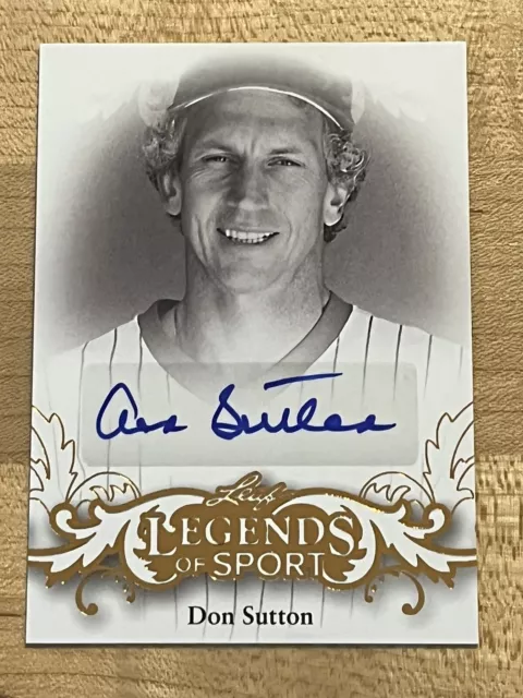 DON SUTTON AUTOGRAPH 2015 Leaf Legends of Sport Card # BA-DS1 - SIGNED Ungraded