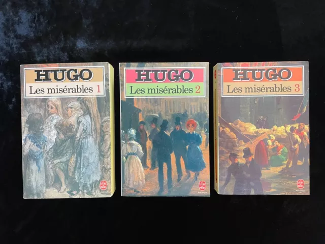 # Lot 3 romans - Trilogie LES MISERABLES - Victor Hugo - éd. Livre de Poche