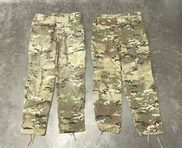 Lot of 2 US Military Issue Army OCP Camo Unisex Pants Trousers Sz Medium Regular