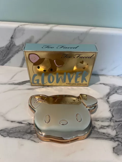 Too faced glowver puppy love highlighter full size brand new boxed