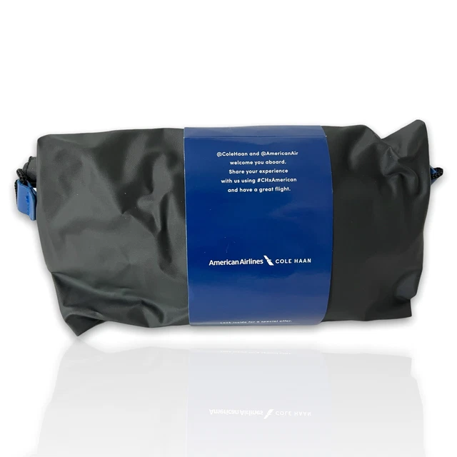 Cole Haan American Airlines Business Class Amenity Kit Drawstring Tote Shoe Bag