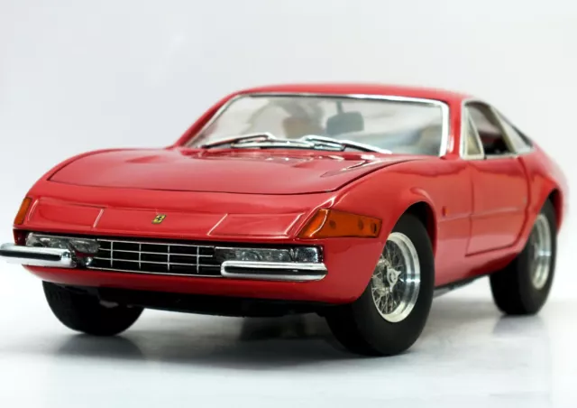 1:18 CUSTOM Hotwheels "FERRARI DAYTONA 365 GTB (Rosso Corsa Red) MODIFIED Elite