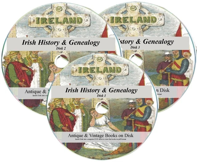 479 Vintage Irish Genealogy Books On USB – Ancestry, Family History, Ireland
