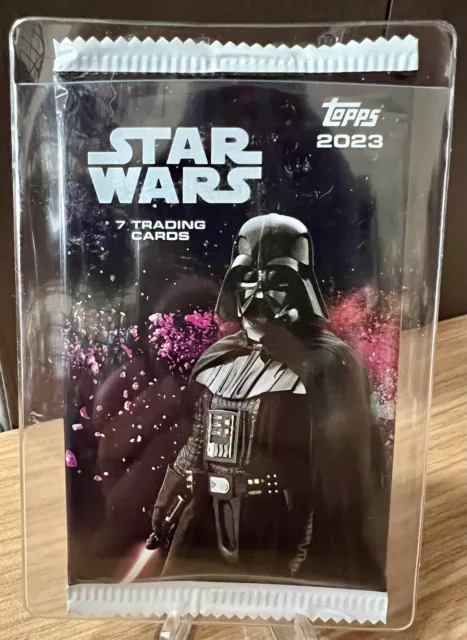 2023 Topps Star Wars Factory Sealed Hobby Pack From Super Box 7 Cards