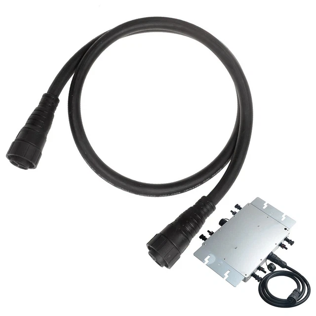 Câble AC M25 Pour Onduleur Micro-onduleur 600W/1400W - Longueur 2 M, étanche IP65 - Tension 450/750V - Connexion Sécurisée