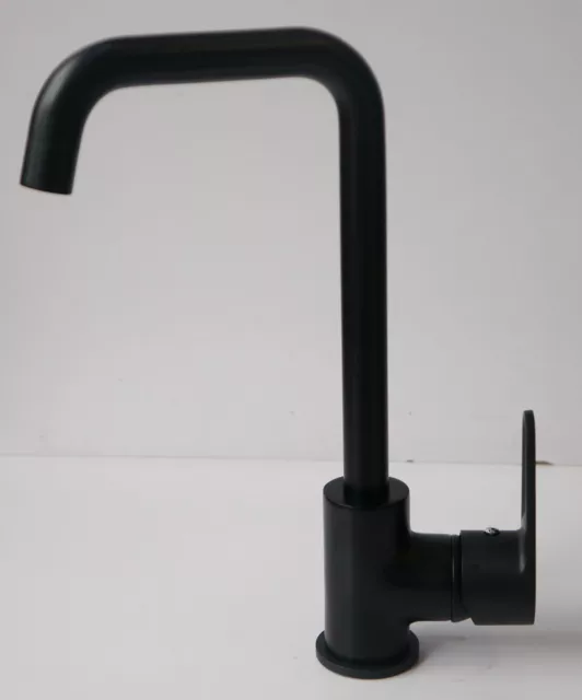 Moderne Messing Küchenspüle Mono Block drehbar Einhebel Mixer schwarz ORB Wasserhahn 3