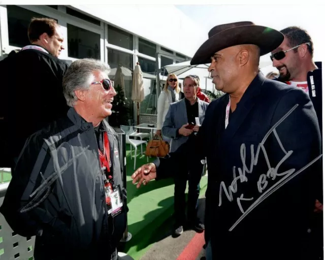 MARIO ANDRETTI and WILLY T. RIBBS signed autographed 8x10 INDY photo