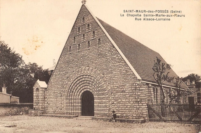 Cpa 94 Saint Maur Des Fosses La Chapelle Sainte Marie Aux Fleurs Rue Alsace Lorr