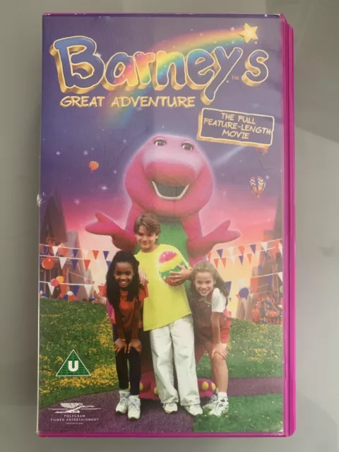 BARNEY THE DINOSAUR Barney's Great Adventure Pal Vhs Video Kids ...