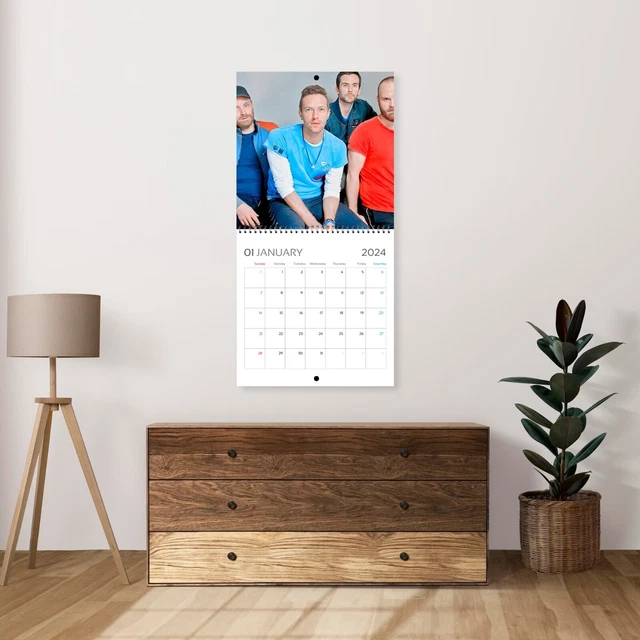COLDPLAY CALENDAR 2024 Coldplay 2024 Celebrity Wall Calendar
