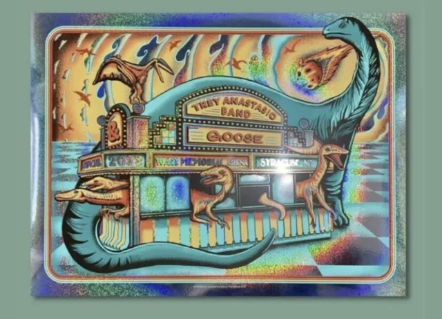 Trey Anastasio Band Foil Poster Goose Syracuse NY 11/18 2022 War Memorial AP /50 Trey Anastasio Band Foil Poster Goose Syracuse NY 11/18 2022 War Memorial AP /50