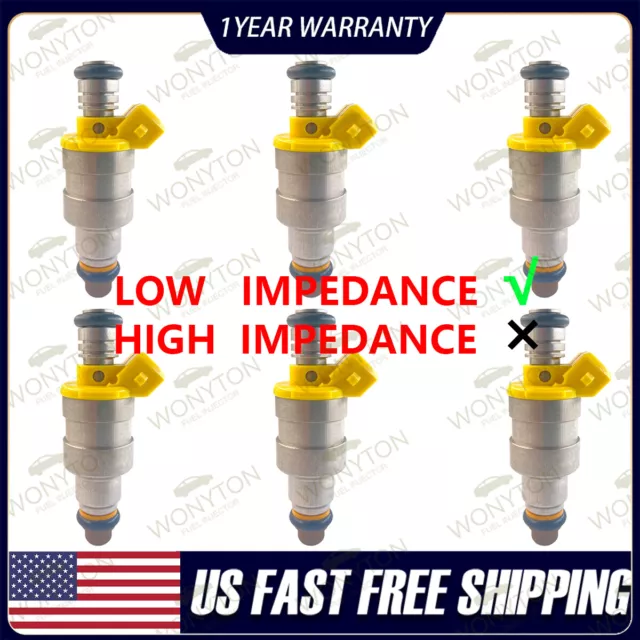 6Pcs Fuel Injectors 0280150157 For Jaguar XJ8 Vanden Plas 4.0L 3.6L