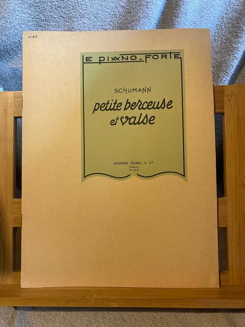 Schumann Petite berceuse et valse pour piano partition éditions Delrieu