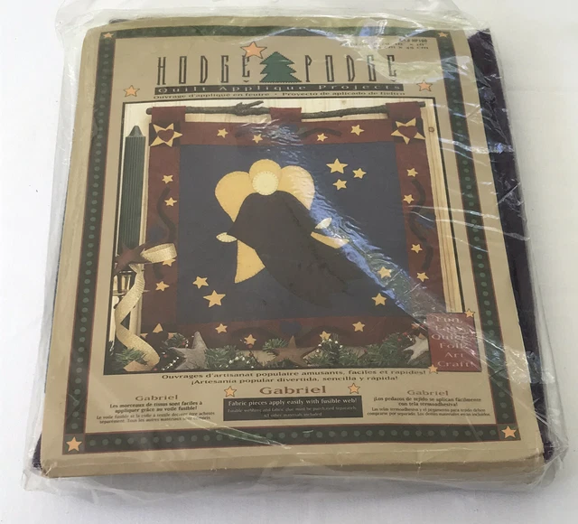 Kit de Arte Maravilla Hodge Podge Edredón Aplique Projects Angel Gabriel Hp100