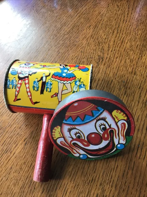 vintage Tin Toy Noisemaker Kirchhoff “Life Of The Party” Tin Litho USA