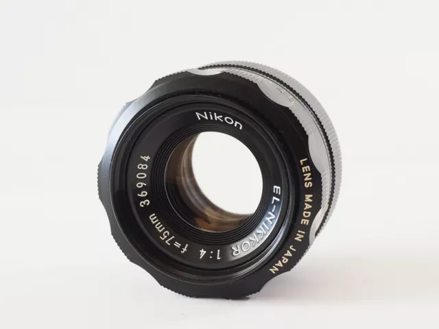 Nikon EL Nikkor 75mm F/4 Enlarging Lens 35mm&6x6cm