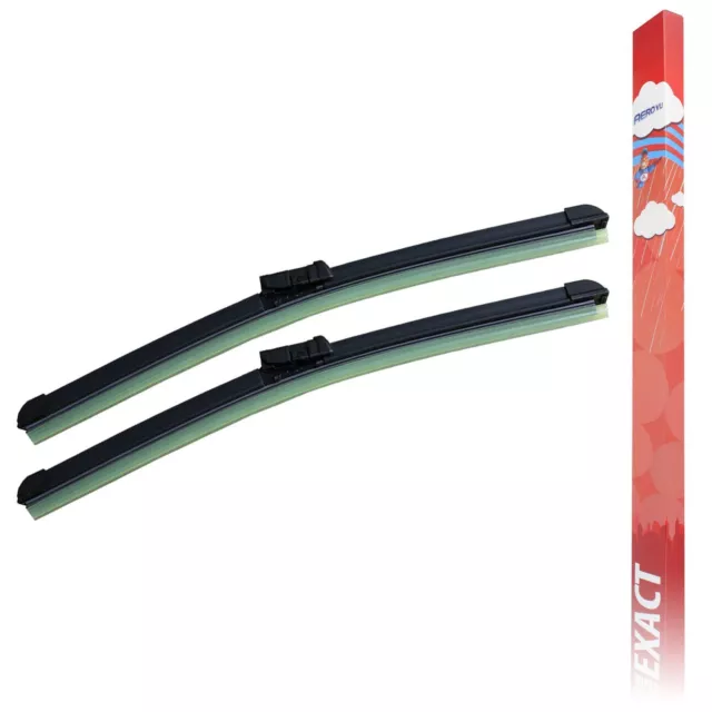 ACP Aero VU Exact Front Wiper Blades Genuine Flat Windscreen Window Replacement