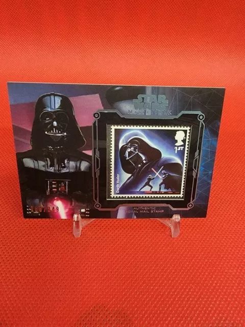 2016 Star Wars Masterworks Royal Mail Stamp Relic Darth Vader 186/249
