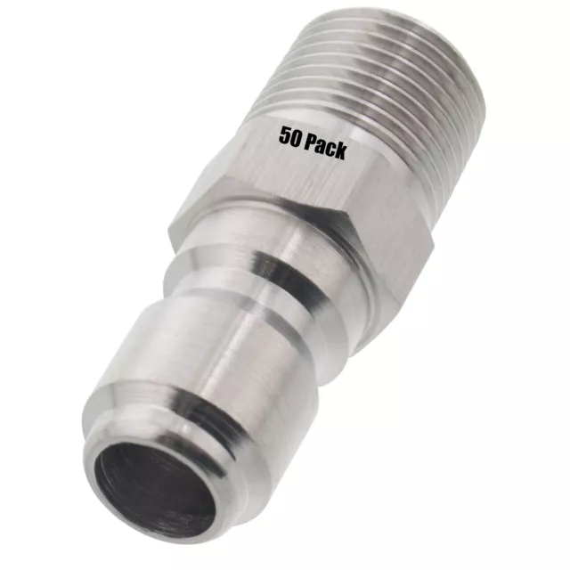 50 Erie Tools Pressure Washer 3/8" Male NPT to Quick Connect Plug Steel Coupler