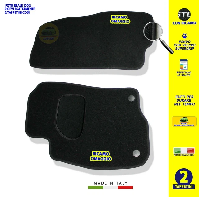 Matten Vorne Fiat Punto 2012 > Teppiche Auto Teppichboden Anti-rutsch Set Von 2