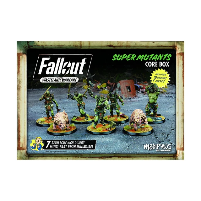 Modiphius fallout wasteland warfare 32mm super mutants core box sw 54 