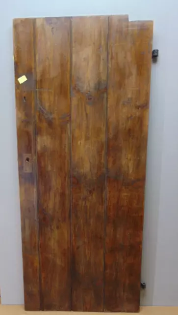 Reclaimed  30" x 70" Pine  Wide Plank With Oak Ledges Door ref 71D