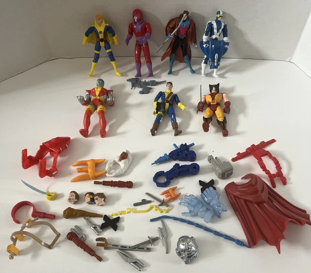 Vintage Lot of  1980-1990’s Toy Biz Toybiz Marvel Figures & Accessories