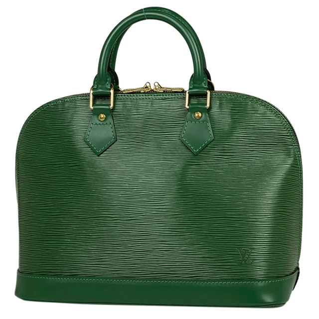 Louis Vuitton Alma Hand Bag Epi Borneo Green M52144 Women Louis Vuitton Alma Hand Bag Epi Borneo Green M52144 Women