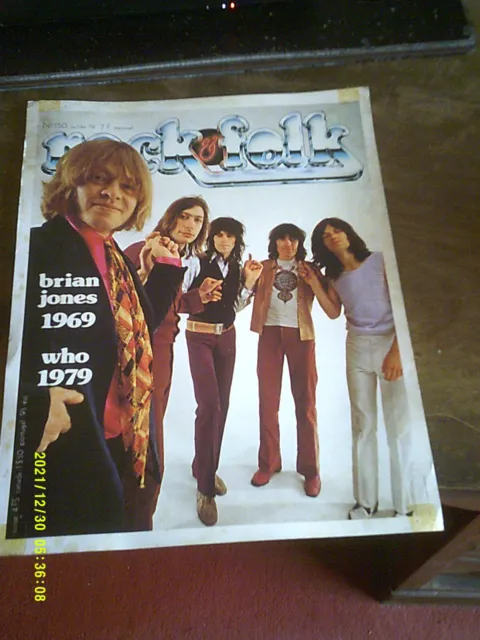 Affiche Publicitaire Revue Rock And Folk 1979 Who  Brian Jones