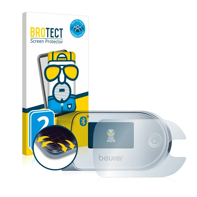 2x Full Cover Opaca Pellicola Protettiva per Beurer PO 60 Curved Proteggi