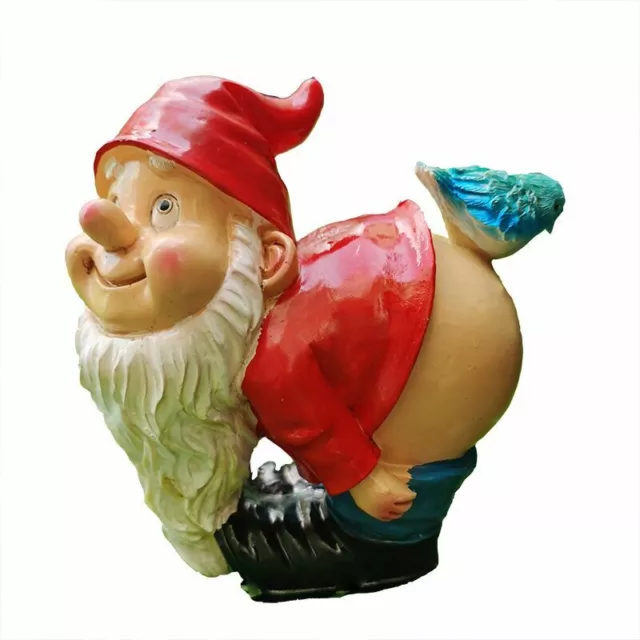 Garden Gnome Statue Decor Outdoor Resin Yard Funny Sculpture Us Gnomes Home