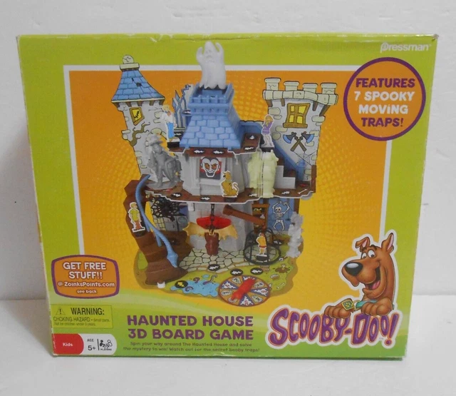SCOOBY DOO HAUNTED House 3D Board Game Pressman 2009 100 Complete 34 