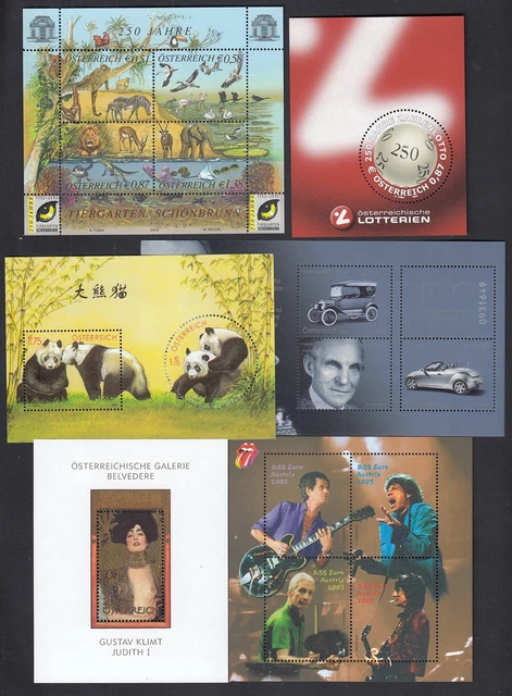 ÖSTERREICH - Lot Blocks aus 2002/2003 postfrisch/** - Nominale 11,91 Euro