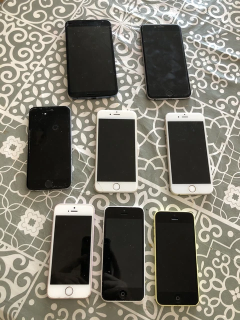 7 X iPhones 1 Nexus 6s 5se 6 6s+ 5c Job Lot Bundle - PLEASE READ DESCRIPTION