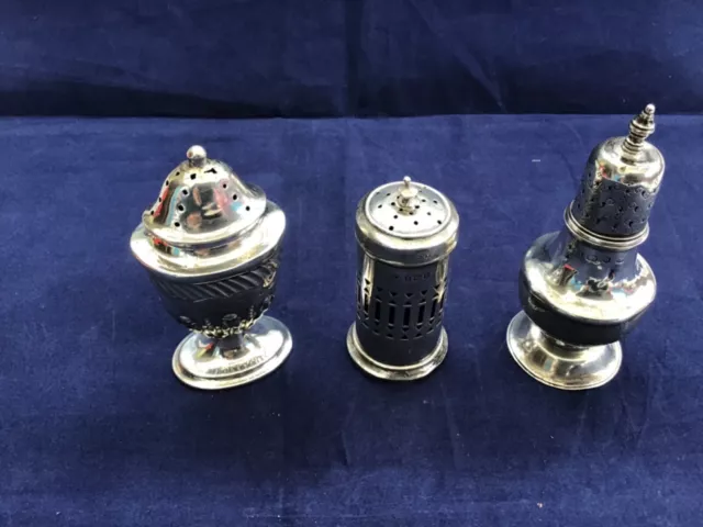 Hallmarked Silver Pepperpot Job Lot