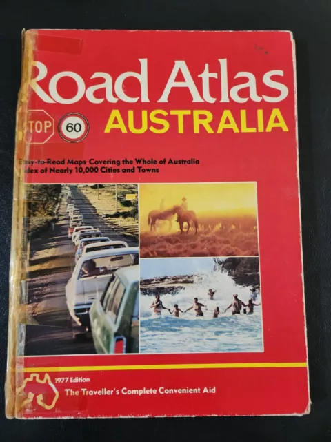 Road Atlas Australia - 1977 Edition - Hardcover - 1970s Travel Classics