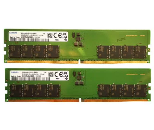 Samsung 8GB/16GB/32GB RAM PC5-38400 DDR5-4800 DIMM Memory 288pin for Desktop lot