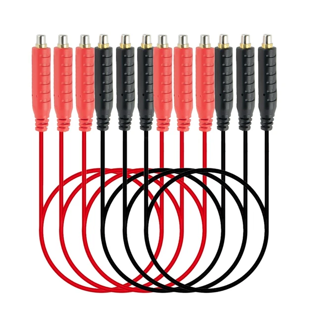 6 Pack Magnetic Test Leads with Silicon e Wire for Fast Secure Connections