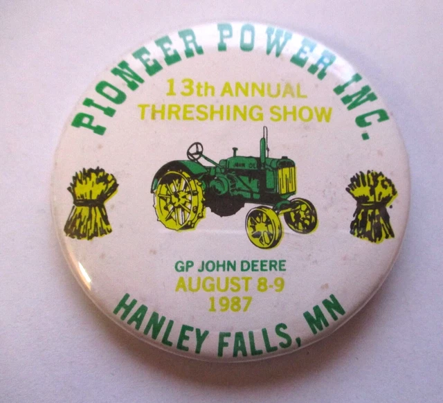 VINTAGE 1987 GP John Deere Pioneer Power Threshing Show Hanley Falls