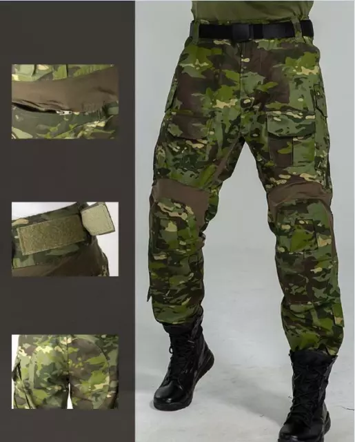 US Army Mens Tactical Pants Military GEN3 Combat Waterproof Camo Casual Trousers